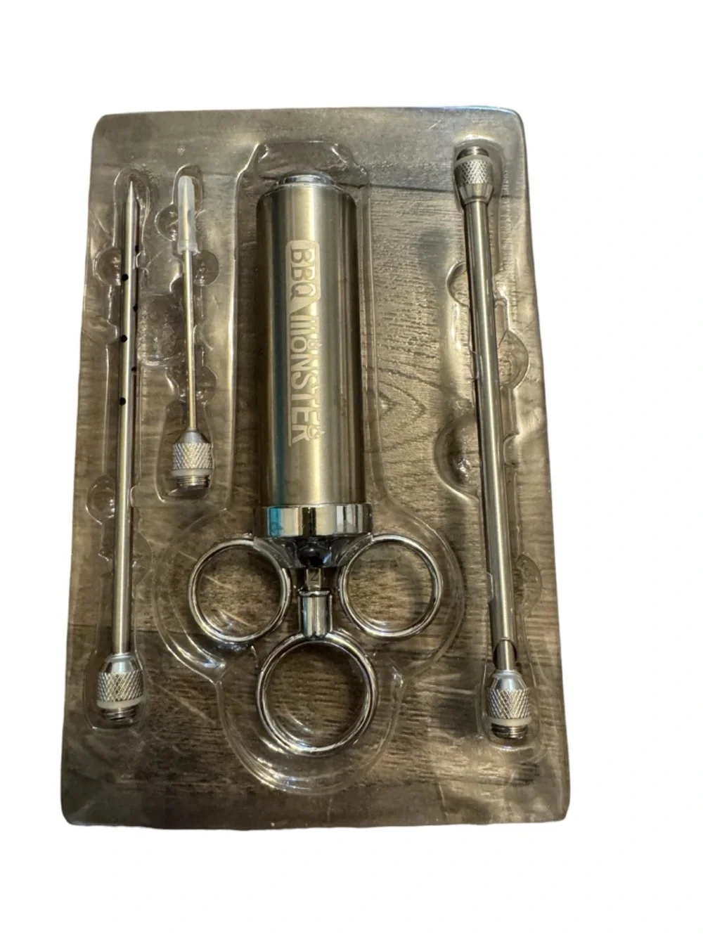 BBQ Monster Stainless Steel Marinade Injector NEW‎